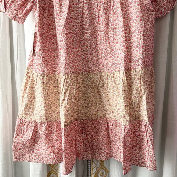 Tuckernuck Hyacinth House Floral Hana Mini Dress (Size M) Tiered Billowy A-line - Picture 9 of 11